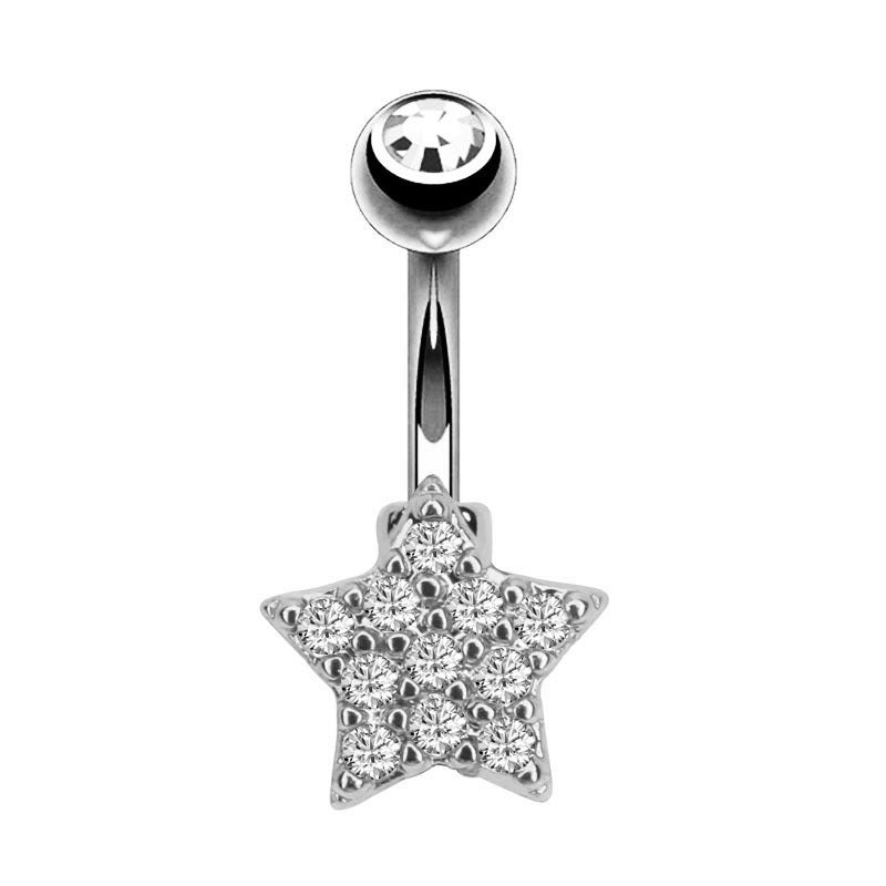 Fashion CZ Zricon Little Bee Belly Button Rings Surgical Steel Sexy Women Navel Piercing Belly Rings Anima Body Piercing Jewelry