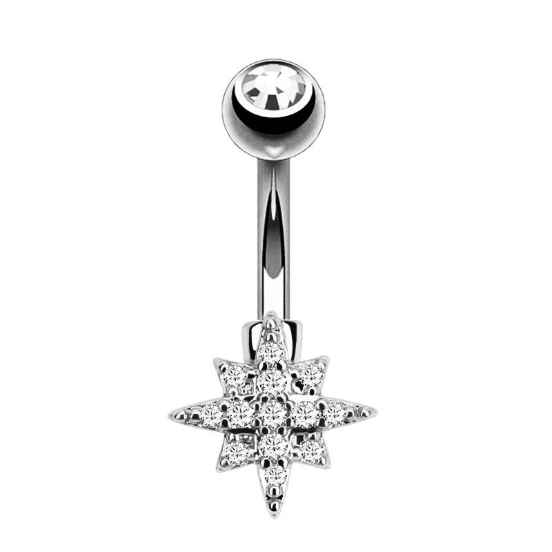 Fashion CZ Zricon Little Bee Belly Button Rings Surgical Steel Sexy Women Navel Piercing Belly Rings Anima Body Piercing Jewelry