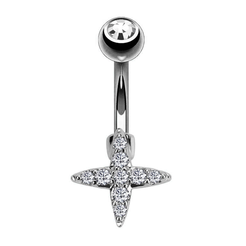Fashion CZ Zricon Little Bee Belly Button Rings Surgical Steel Sexy Women Navel Piercing Belly Rings Anima Body Piercing Jewelry
