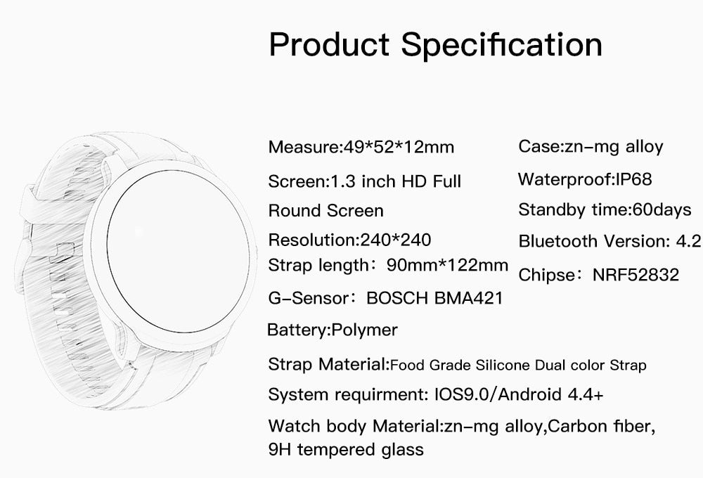 multifunction fitness smart watch
