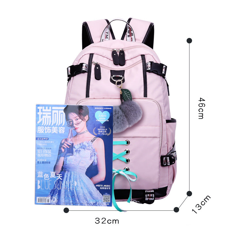 Women Backpack External USB Charge Computer Backpacks - Fashioinista