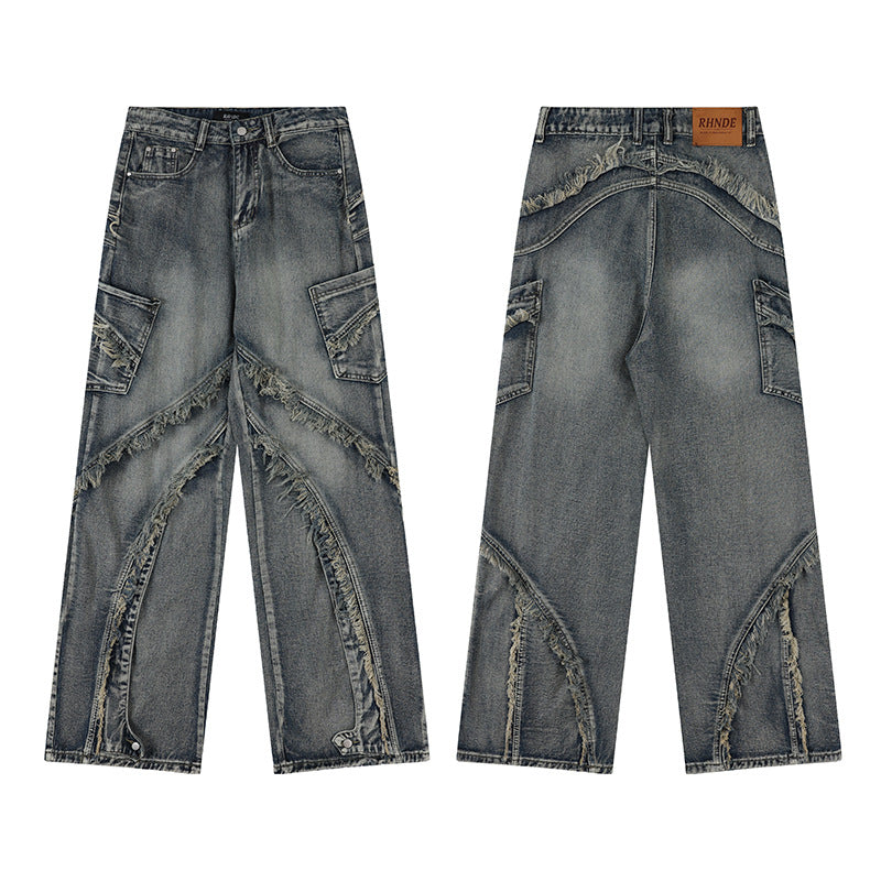 Fashion Work Clothes Denim Trousers - Fashioinista