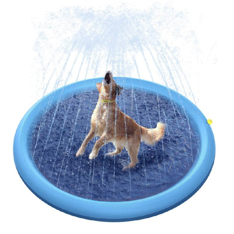 Non-Slip Splash Pad For Kids And Pet Dog Pool Summer Outdoor Water Toys Fun Backyard Fountain Play Mat - Fashioinista