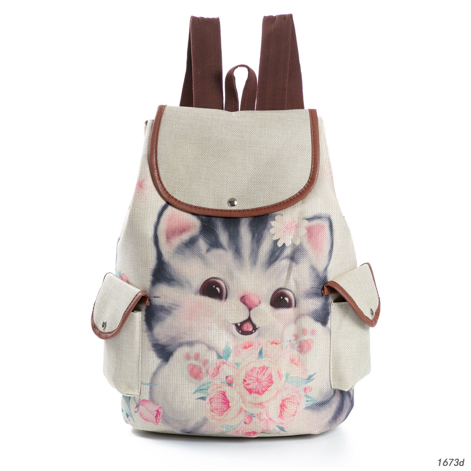 Retro Cute Cat Drawstring Backpacks - Fashioinista