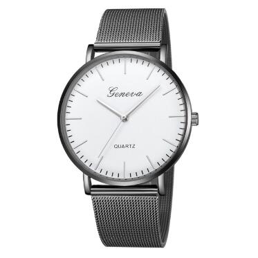 Fashion Casual Watches Womens Men GENEVA Womens Classic Quartz Stainless Steel Wrist Watch Bracelet Watches - Fashioinista