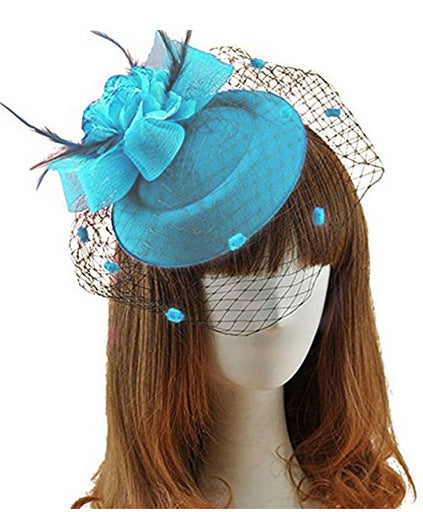 Headdress Net yarn Headdress Top hat Hair accessories - Fashioinista
