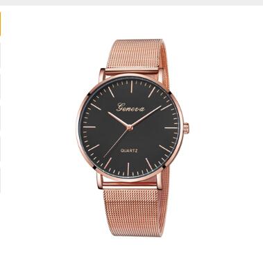 Fashion Casual Watches Womens Men GENEVA Womens Classic Quartz Stainless Steel Wrist Watch Bracelet Watches - Fashioinista