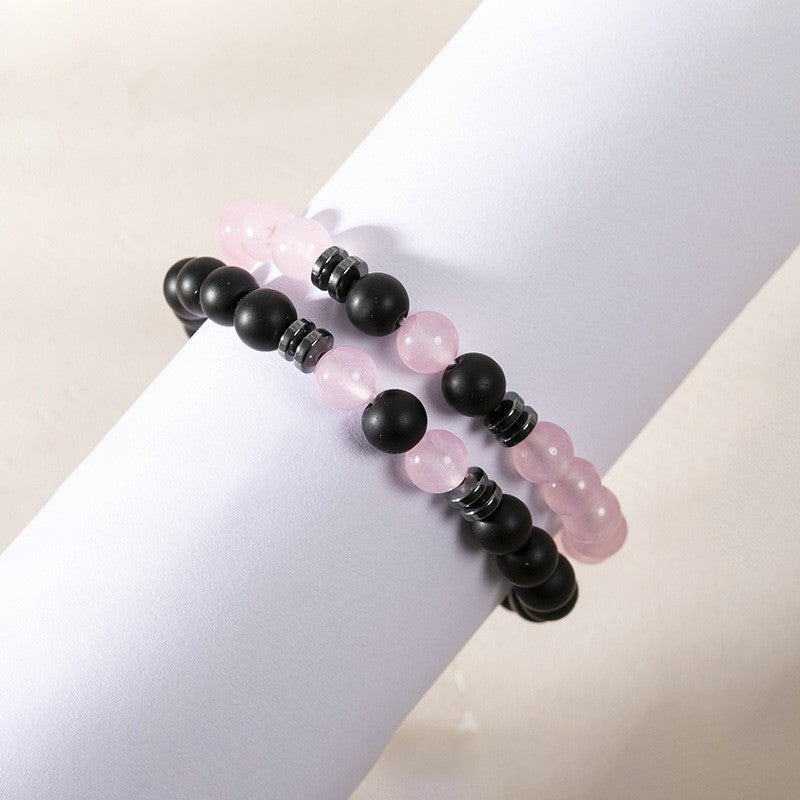 Volcanic Rock Bracelet Suit Men And Women Couple Style
