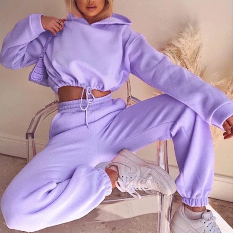 Jogging Suits For Women 2 Piece Sweatsuits Tracksuits Sexy Long Sleeve HoodieCasual Fitness Sportswear - Fashioinista