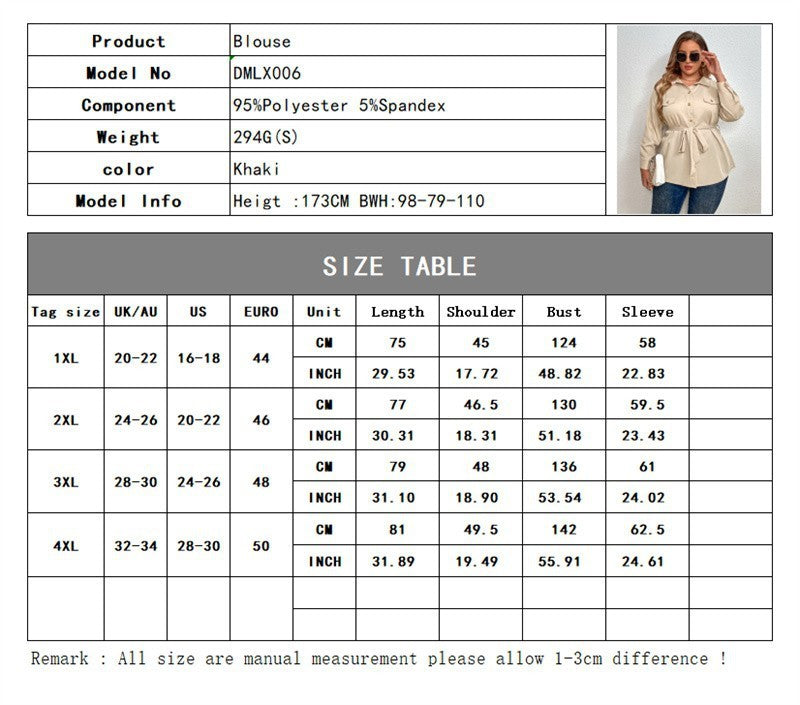 Plus Size Fat Women Blouse Shirt Ladies Tops - Fashioinista