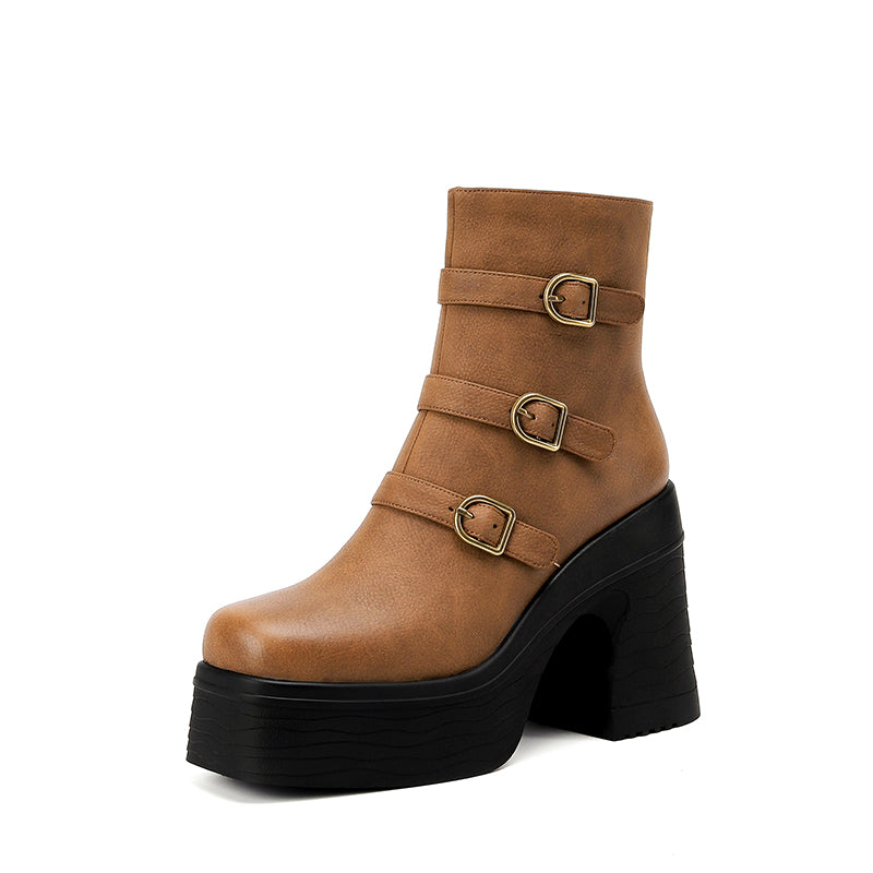 Spring And Autumn All Match Single Boots High Heels - Fashioinista