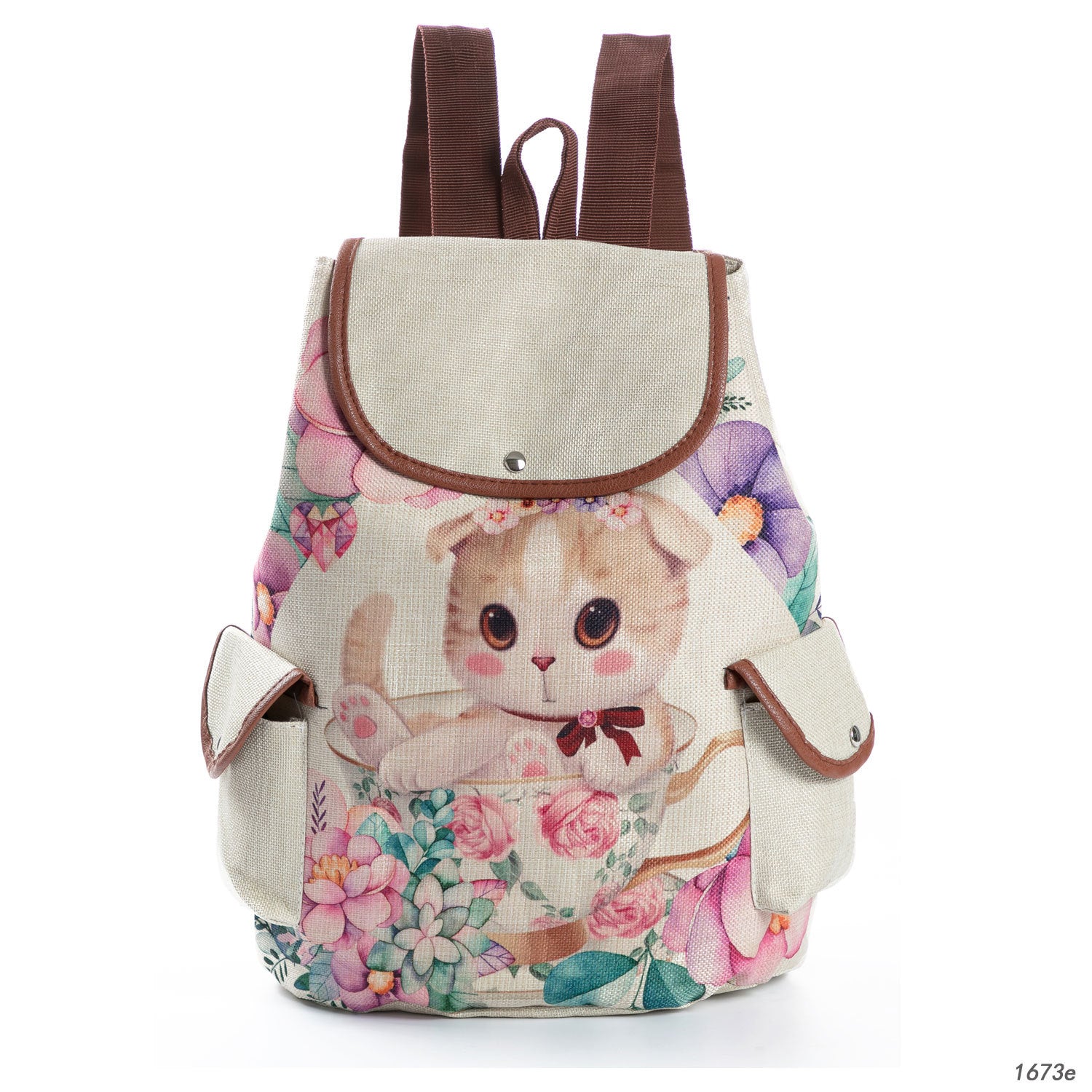 Retro Cute Cat Drawstring Backpacks - Fashioinista