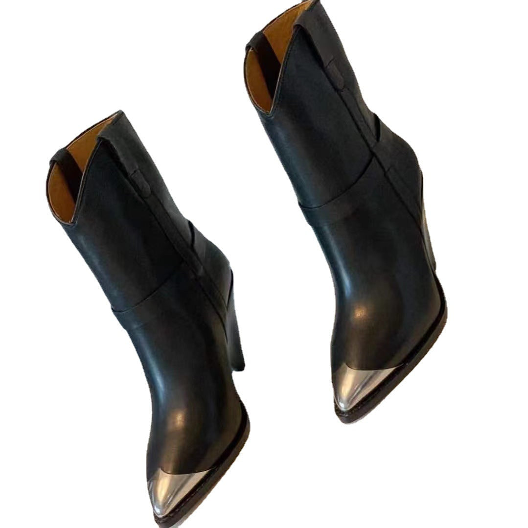 New High Heel Low Tube Pointed Toe Women's Boots Personality - Fashioinista