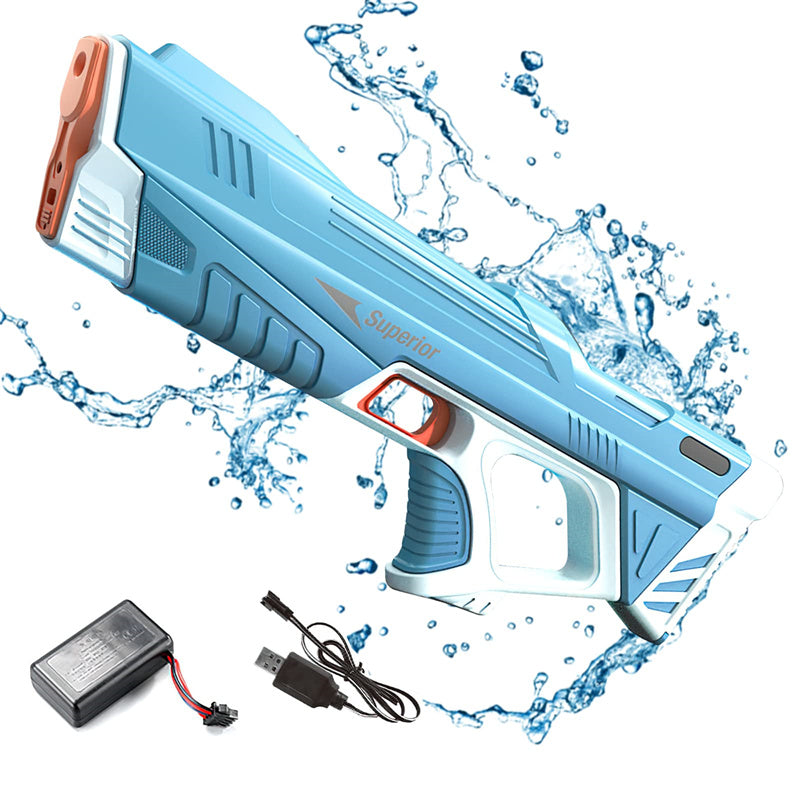 Summer Full Automatic Electric Water Gun Toy Induction Water Absorbing High-Tech Burst Water Gun Beach Outdoor Water Fight Toys - Fashioinista