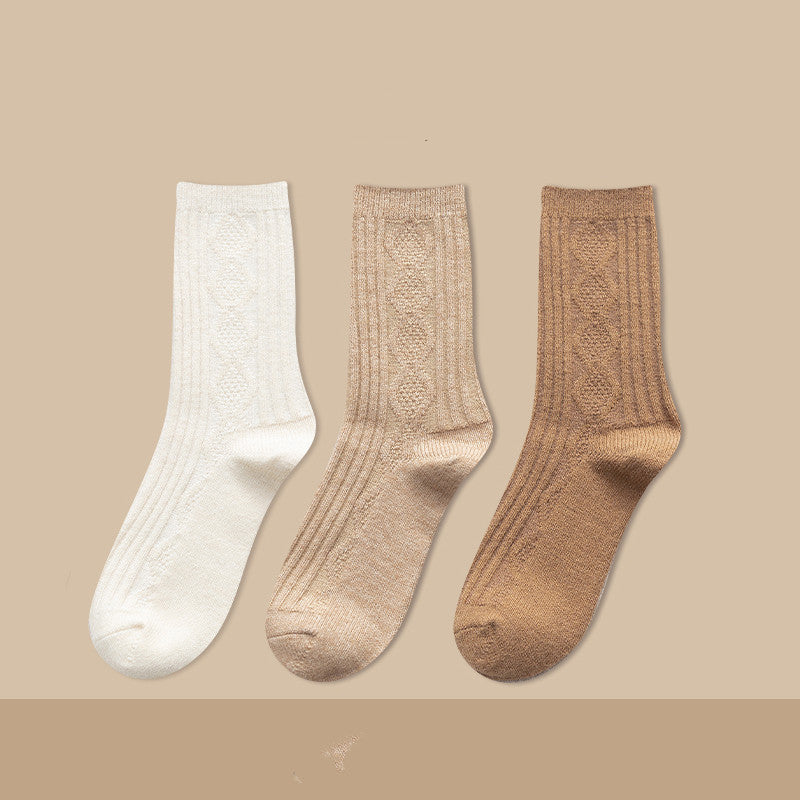 Thickened Cashmere Long Socks For Women Warm Pile