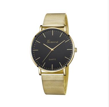 Fashion Casual Watches Womens Men GENEVA Womens Classic Quartz Stainless Steel Wrist Watch Bracelet Watches - Fashioinista