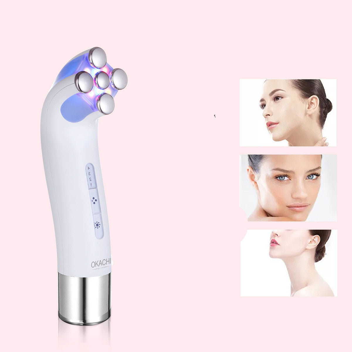 Micro current color light iontophoresis instrument facial beauty instrument cleansing instrument