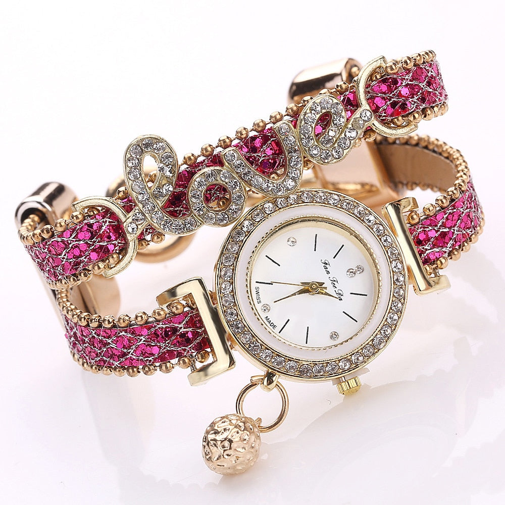 Rhinestone Women's Bracelet Watch - Fashioinista