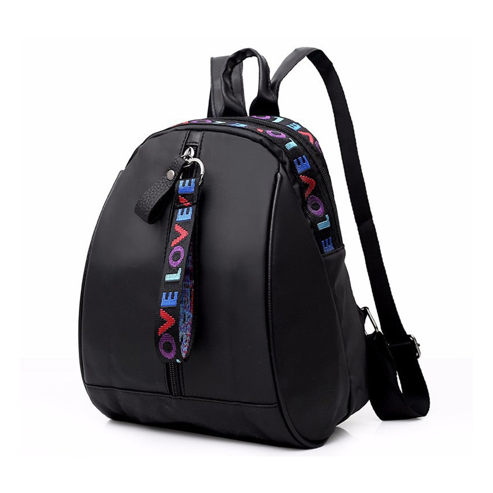 PU Leather Zipper Lady Schoolbag Anti Theft Backpacks Waterproof Shoulder Bag - Fashioinista