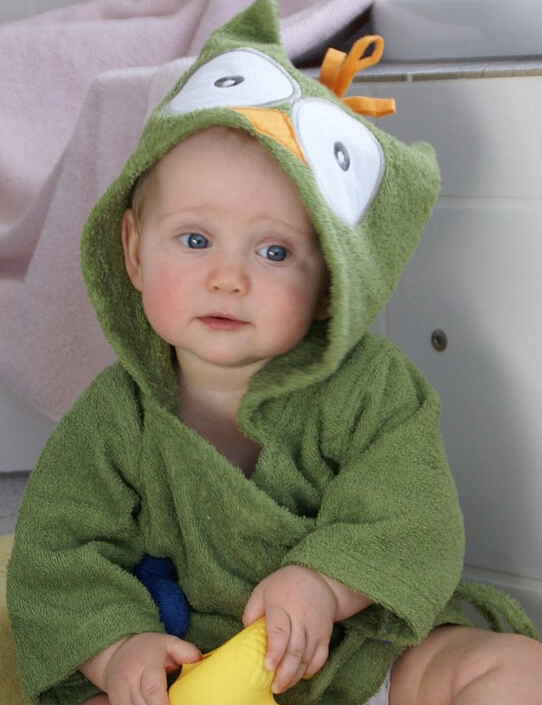 Cartoon Cute Animal Modeling Baby Bath Towels Baby Bathrobes Cotton Children's Bathrobes Baby Hooded - Fashioinista