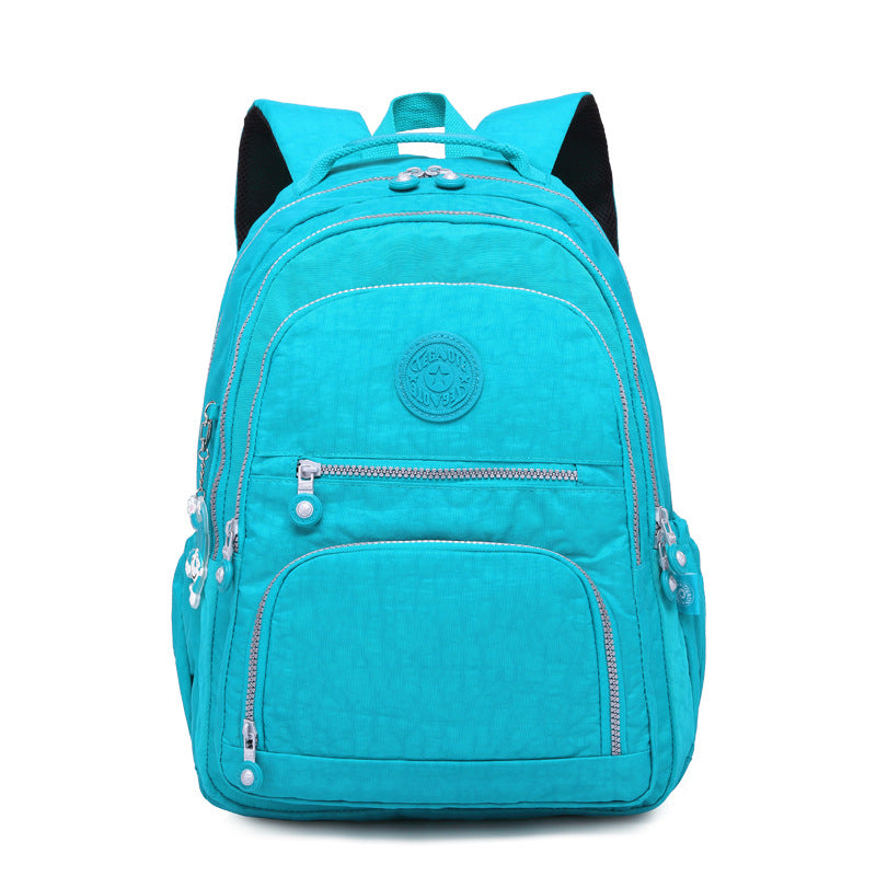 Tegaote Middle School Backpack Nylon Waterproof Large Capacity Simple And Lightweight Computer Bag - Fashioinista