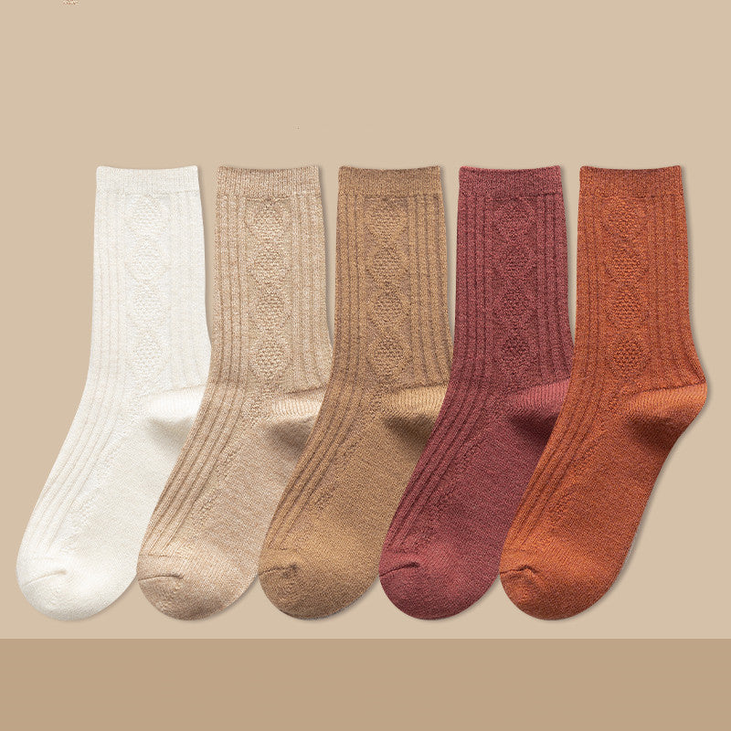 Thickened Cashmere Long Socks For Women Warm Pile