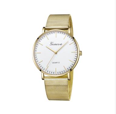 Fashion Casual Watches Womens Men GENEVA Womens Classic Quartz Stainless Steel Wrist Watch Bracelet Watches - Fashioinista