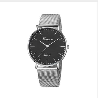 Fashion Casual Watches Womens Men GENEVA Womens Classic Quartz Stainless Steel Wrist Watch Bracelet Watches - Fashioinista