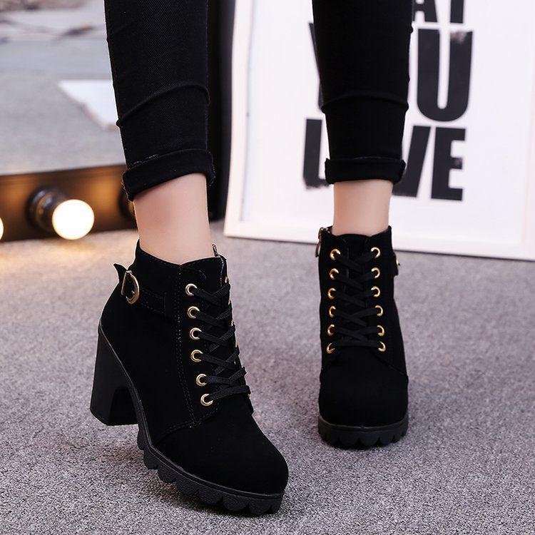 Cross strappy booties with Martin boots - Fashioinista