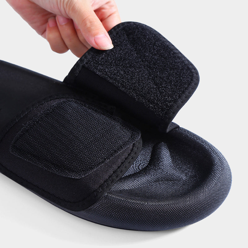 Velcro Slippers Women Soft Sole Canvas Home Slipeers House Shoes For Women Couple - Fashioinista