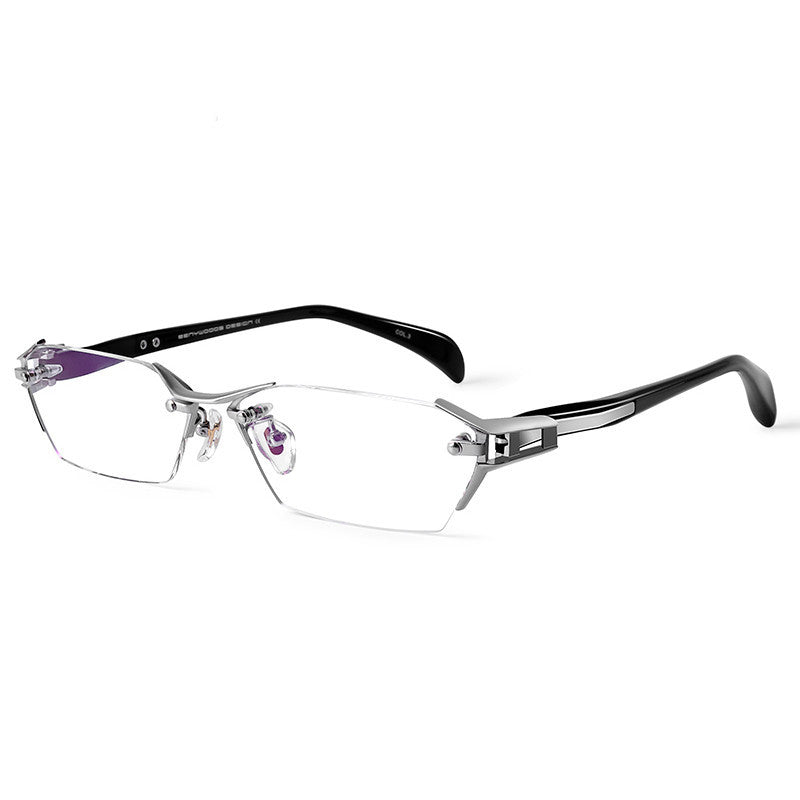 Modern rimless glasses for professional women