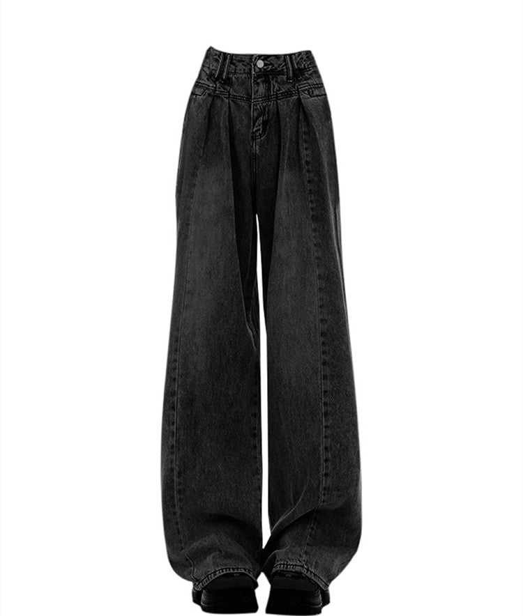 Vintage Black Jeans Women High Waisted Loose - Fashioinista