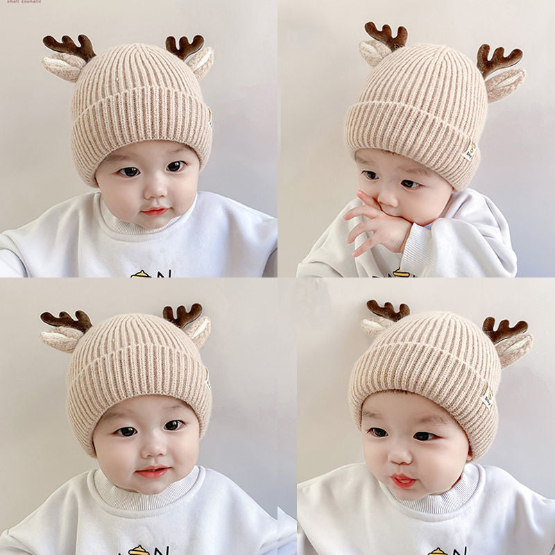 Baby Winter Thicken Thermal Woolen Cap Baby Hat - Fashioinista