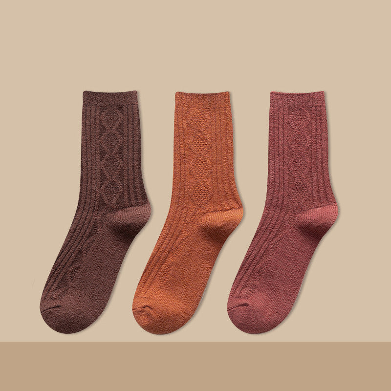Thickened Cashmere Long Socks For Women Warm Pile