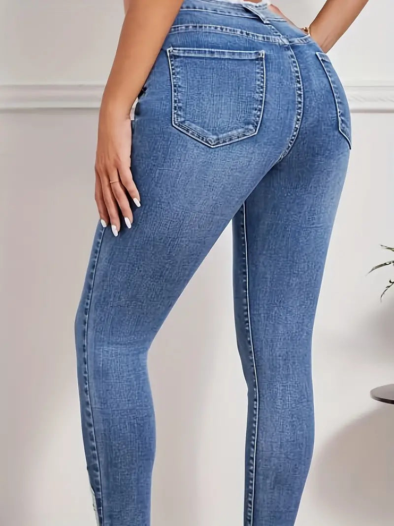 Skinny Slimming High Waist Denim Women's Pants - Fashioinista