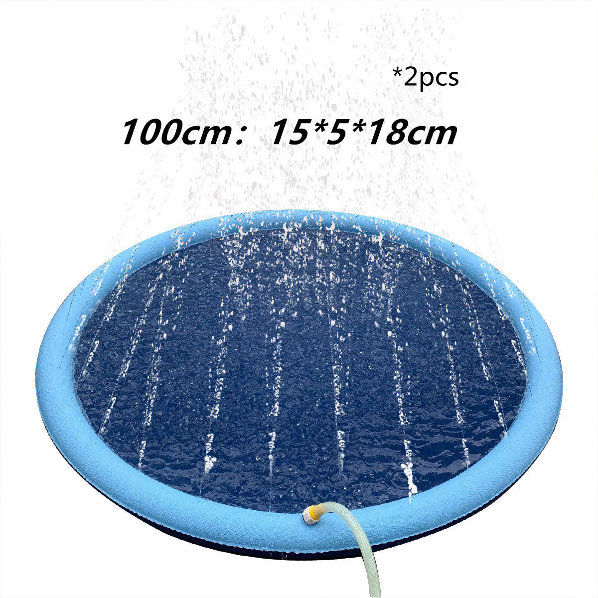 Non-Slip Splash Pad For Kids And Pet Dog Pool Summer Outdoor Water Toys Fun Backyard Fountain Play Mat - Fashioinista