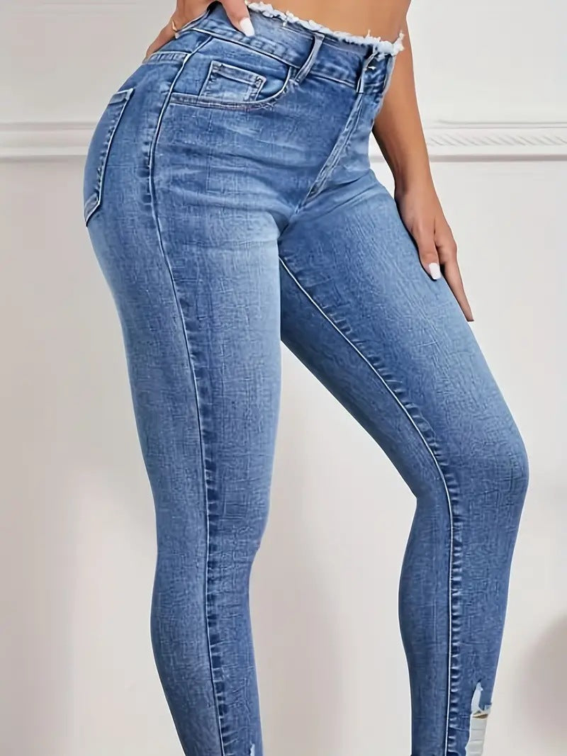 Skinny Slimming High Waist Denim Women's Pants - Fashioinista
