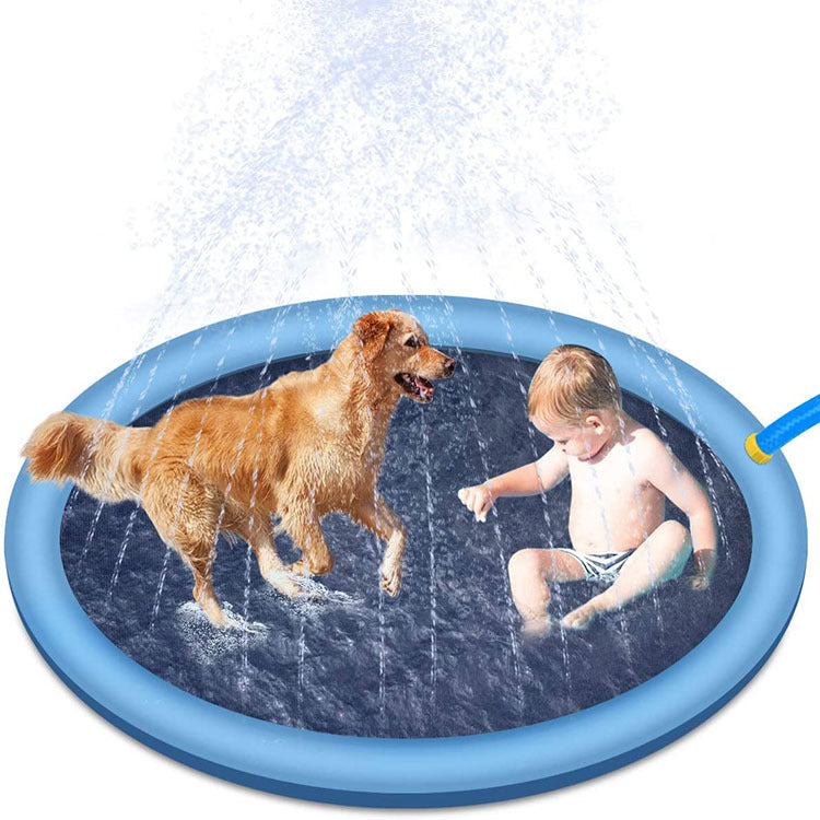 Non-Slip Splash Pad For Kids And Pet Dog Pool Summer Outdoor Water Toys Fun Backyard Fountain Play Mat - Fashioinista