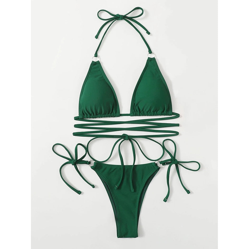 Sexy Criss Cross Micro Bikini - Fashioinista