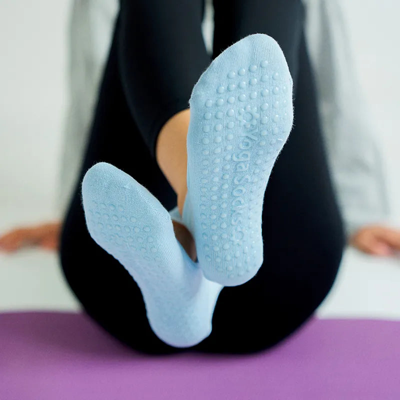 Anti slip backless pilates and yoga grip socks - view 22