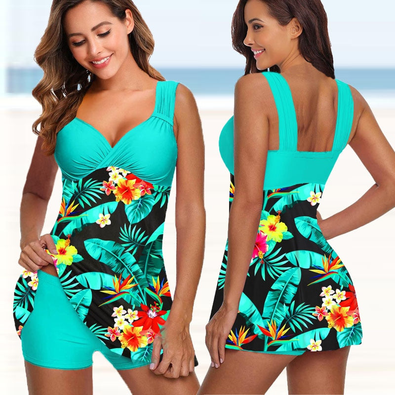 Flower Print Swimwear - Fashioinista