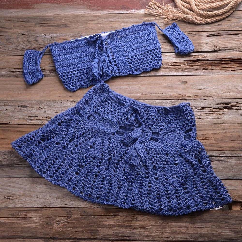 Crochet Two-Piece Set - Fashioinista