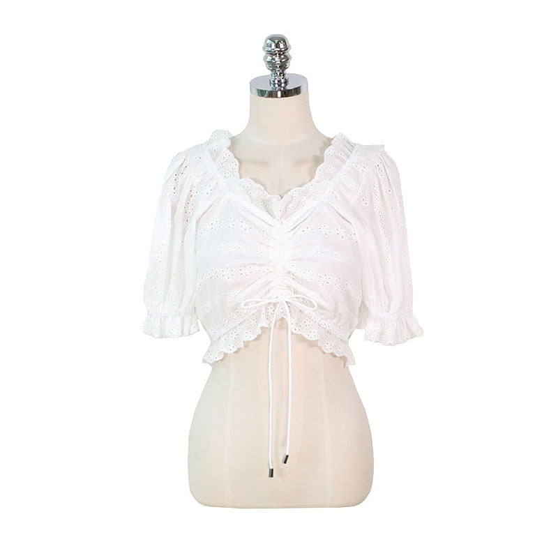 Timeless Elegance: Cotton White Blouse - Fashioinista