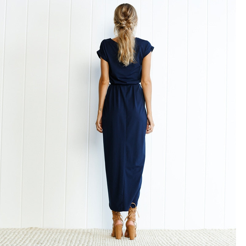 Spring Fashion: Oversized Casual Blue Dress - Fashioinista