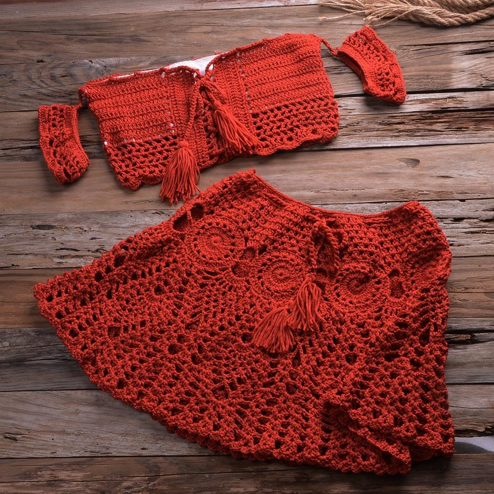 Crochet Two-Piece Set - Fashioinista