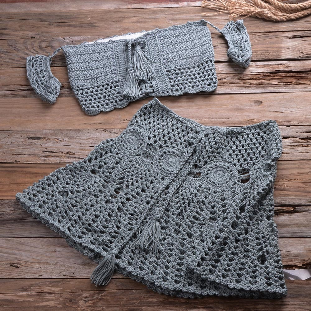 Crochet Two-Piece Set - Fashioinista