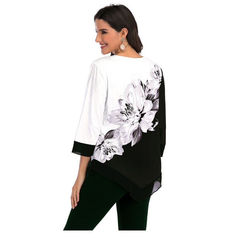 Spring/Summer Floral Print Blouse - Fashioinista