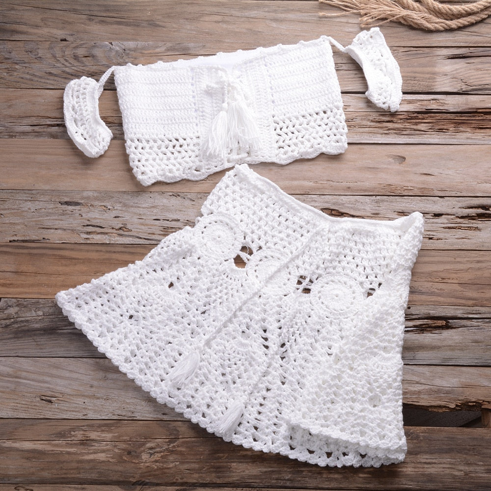 Crochet Two-Piece Set - Fashioinista