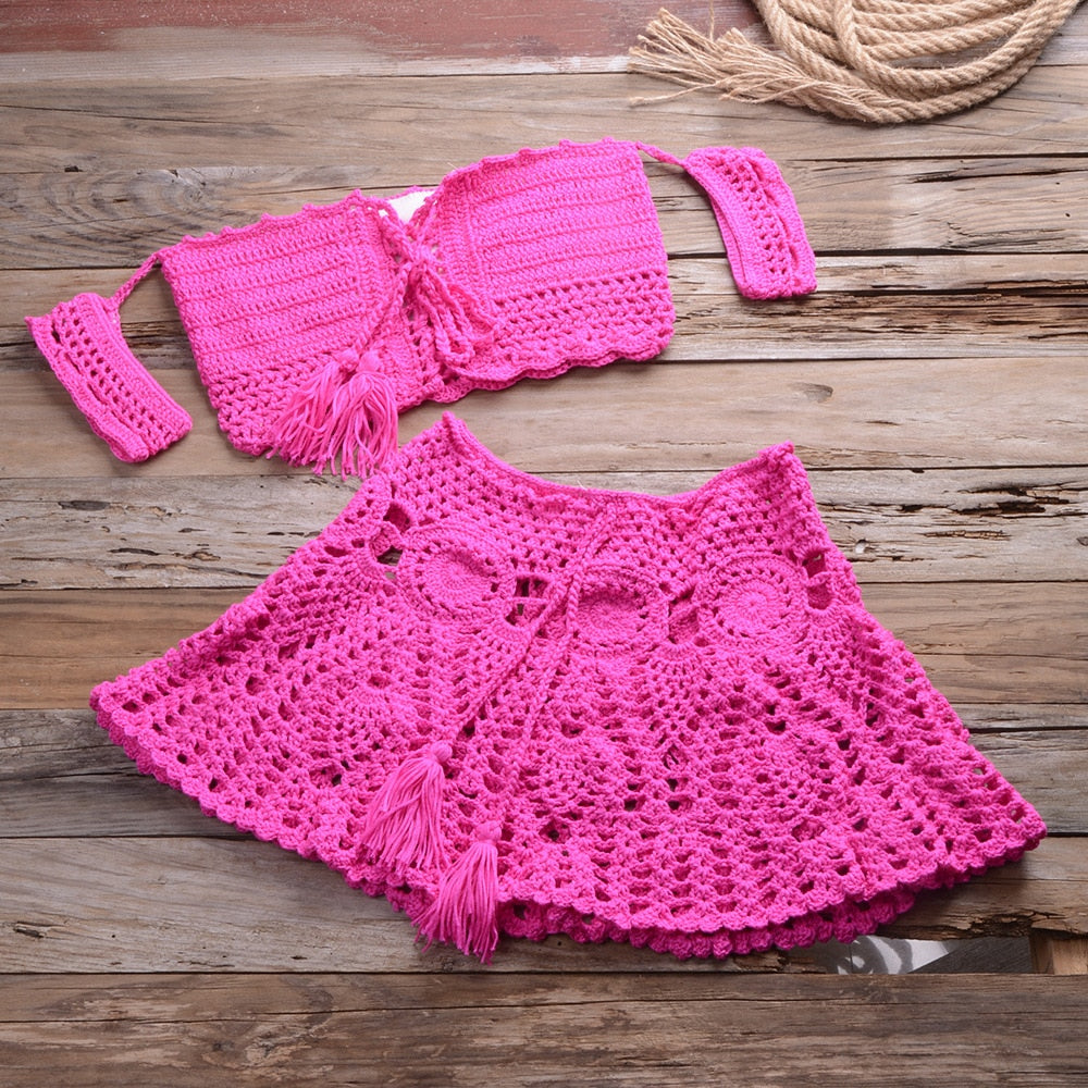 Crochet Two-Piece Set - Fashioinista