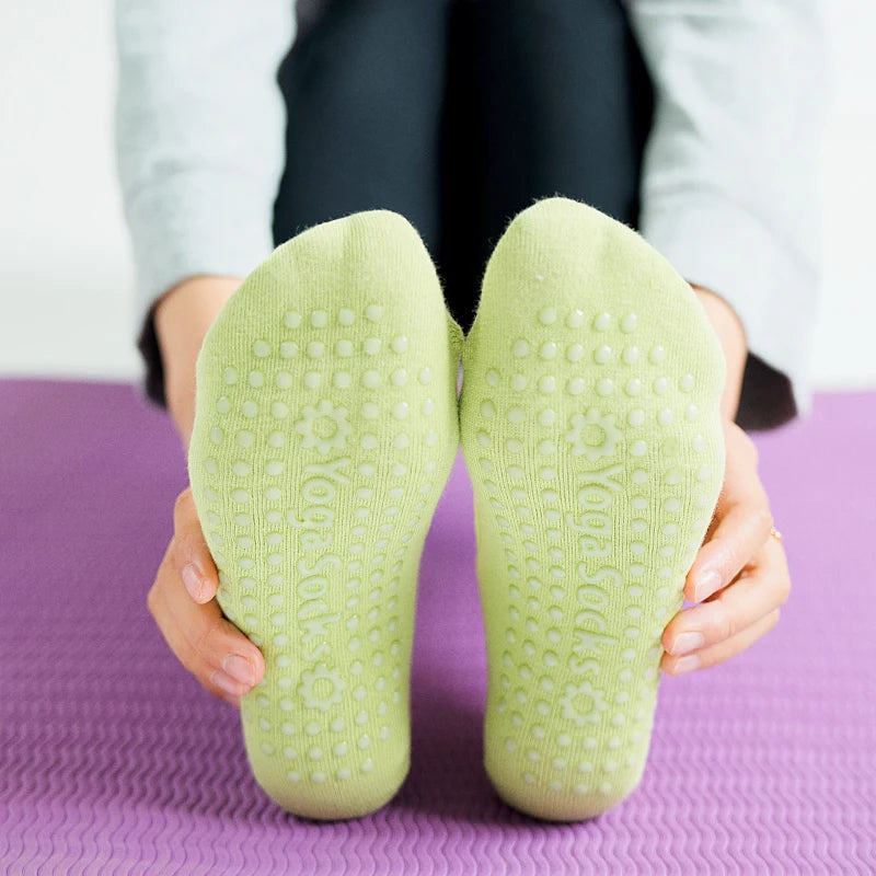 Anti slip backless pilates and yoga grip socks - view 20